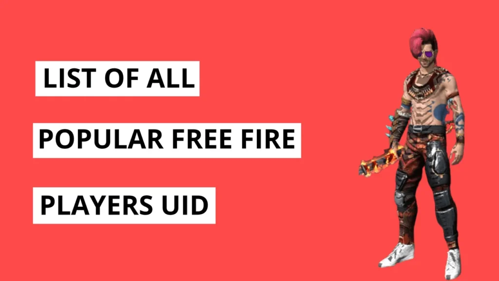 free fire youtubers uid